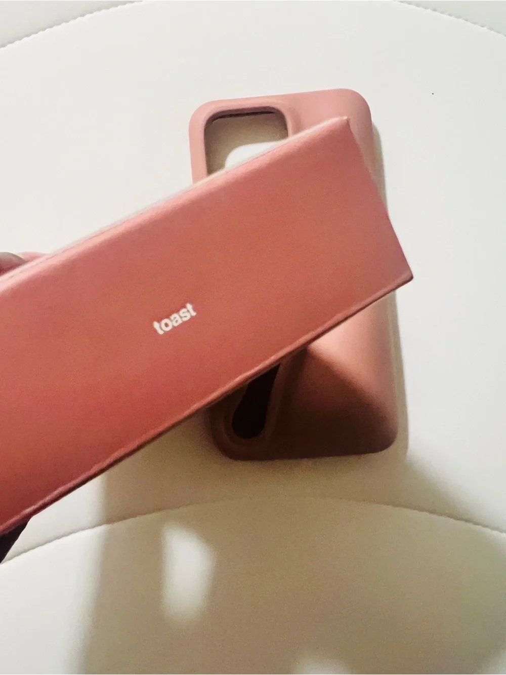 LNIB rhode iPhone 13 Pro Toast Peptide Lip Holder Silky Silicone Case